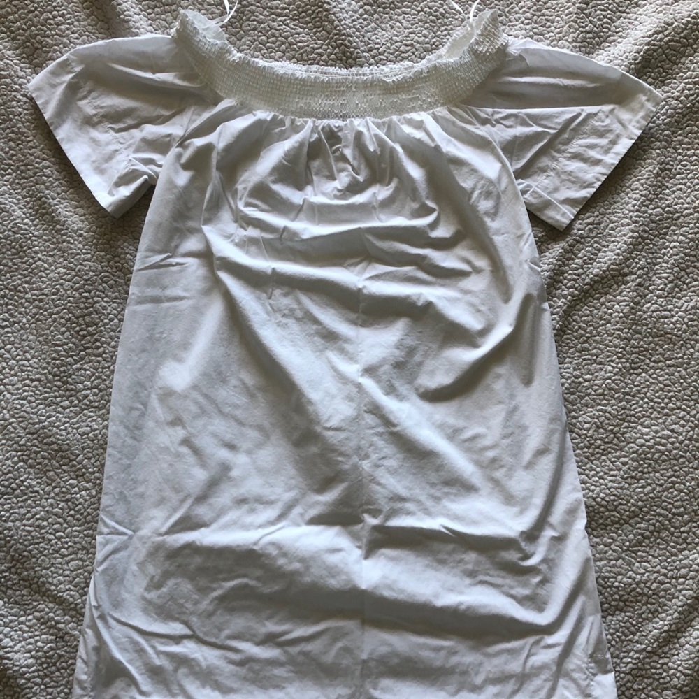 White, off the shoulder dress